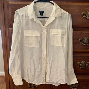J. Crew 100% silk top NWOT